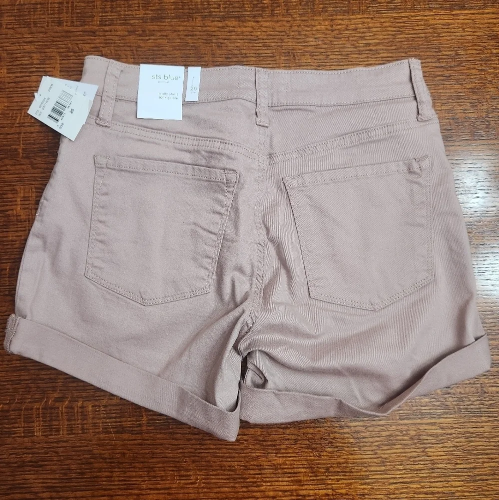 STS Blue Molly short 10in high rise NWT size 26 dusty rose color